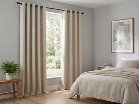 2x draperie alb-crem OXFORD 140x250 cm