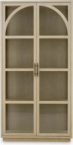 Vitrina design LUX, Furnir Stejar albit, San Bernardino