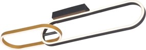 Zuma Line C241145502A - Plafonieră LED RAVON 2xLED/24W/230V negru/auriu