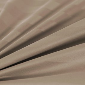 Lenjerie de pat hoteliera din microfibra JASMINE bej - dunga 2 cm, buzunar hotelier Dimensiune lenjerie de pat: 2 buc 70 x 90 cm | 200 x 220 cm