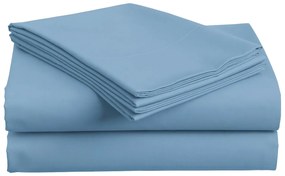 Cearsaf din bumbac LUX albastru deschis 140x240 cm