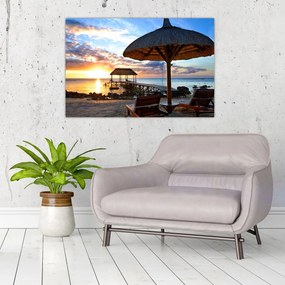 Tablou - Apus de soare în Mauritius (90x60 cm)