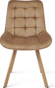 Scaun de masa SORIA VELVET, maro