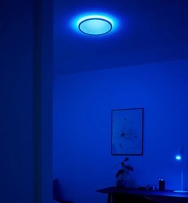 Plafoniera LED RGB CCT, IP54 Liva Smart alb, 36cm