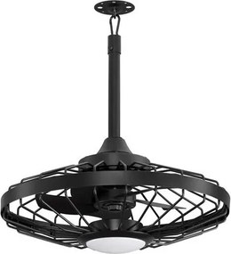 Lustra LED cu ventilator si telecomanda exterior IP54 BRIZZY