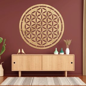 SENTOP | Mandala din lemn, decorațiune de perete | HAAMONY