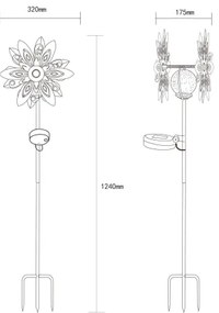 Corp de iluminat LED solar Globo 36578 LED/0,02W/3V IP44