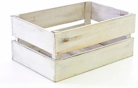 Set cutii din lemn VINTAGE DIVERO - 3 buc alb