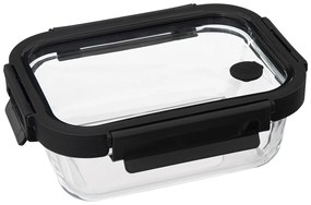 Recipient pentru alimente din sticla cu capac ermetic, transparent