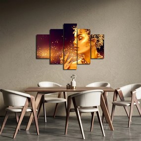 Tablou - Machiaj de aur (150x105 cm)