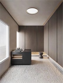 Plafoniera LED design modern circular ORMI coffee D-60cm
