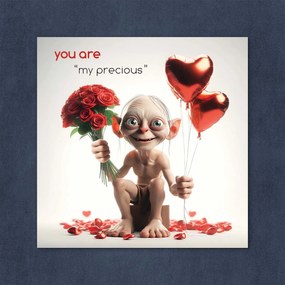 DUBLEZ | Tablou din lemn - Stăpânul Inelelor - Gollum