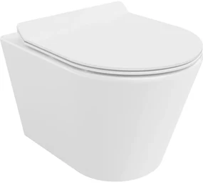 Mexen Rico vas de toaletă Rimless cu capac slim cu închidere lentă , duroplast, Albă - 30720100