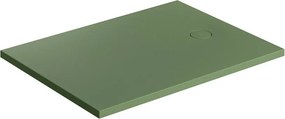 Cadita de dus compozit Omnires AquaRock M+ dreptunghiulara verde olive mat 90x120 cm