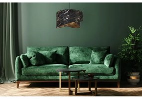 Lustră pe cablu 1xE27/60W/230V negru/auriu