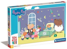 Purcelușa Peppa Hospital Puzzle maxi Clementoni de 104 piese