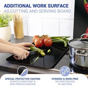 Set 2 protecții din sticlă pentru aragaz Wenko Peperoni, 52 x 30 cm