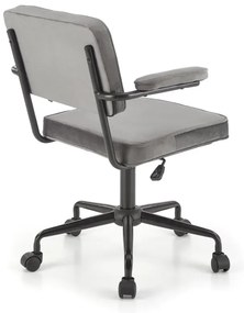Scaun de birou Fidel velvet gri
