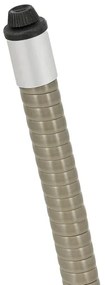 Juskys Masa rotundă Yoro din ratan Ø60 cm - gri