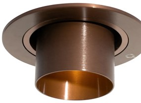 Spot modern încastrat bronz închis GU10 35mm rotund orientabil - Installa