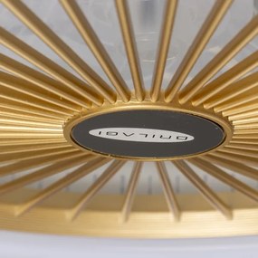 Plafonieră LED dimabilă cu ventilator Brilagi RONDA LED/48W/230V auriu + telecomandă