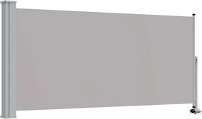 vidaXL Copertină laterală retractabilă de terasă, gri, 120 x 300 cm