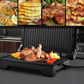 Sandwich maker Royalty Line RL-PM1000, Placi antiaderente, Rosu