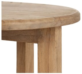 Măsuță auxiliară rotundă din lemn de mindi ø 40 cm Dala – Ixia