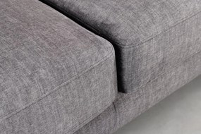 Coltar cu sezlong dreapta, Catifea gri inchis, MANHATTAN 295cm