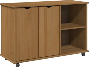 vidaXL Cabinet mobil Maro miere 100 x 39 x 65,5 cm Lemn de pin masiv