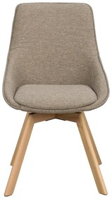 Scaune de dining bej 2 buc. Alison – Rowico