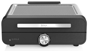 Gratar electric Ninja GR101EU, 1450W, 28x37 cm, Incalzire rapida, 60-260°C, 2 placi, Negru