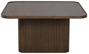 Măsuță de cafea maro închis cu aspect de lemn de stejar ø 80 cm Sullivan – Rowico