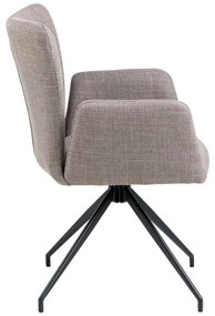Set de scaune de sufragerie gri 2 buc. tapițat Laura – Actona