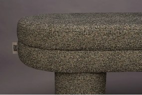 Bancă maro cu tapițerie din țesătură bouclé Fern – Dutchbone