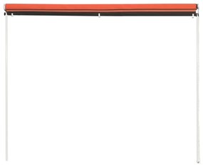Copertina retractabila, portocaliu si maro, 350 x 150 cm portocaliu si maro, 350 x 150 cm