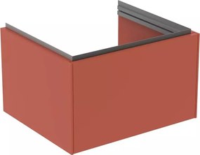 Dulap baza suspendat Ideal Standard Atelier Conca 1 sertar rosu - oranj 60 cm