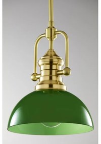 Pendul pe tijă PLATINO Jupiter 2073 1xE27/15W/230V verde/auriu