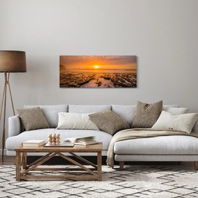 Tablou cu apus de soare (120x50 cm)