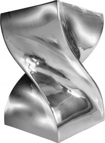 Taburete design deosebit Twist, argintiu