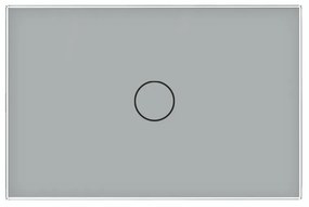 Intrerupator Simplu Cap Scara / Cruce cu Touch LIVOLO din Sticla, Standard Italian