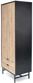 Dulap Murano S-1 stejar artizan/negru