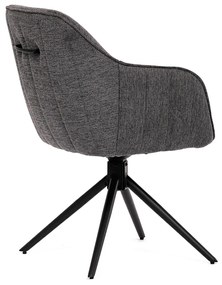 Set de scaune de sufragerie cu mecanism deîntoarcere HC-536 GREY2, 2 buc.