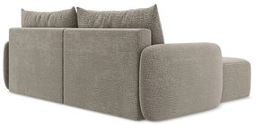 Colțar bej extensibil/cu spațiu de depozitare (cu colț pe partea stângă) Kalena – Makamii