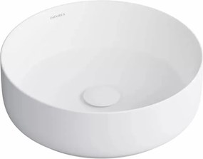 Lavoar pe blat Omnires Tulsa alb mat 36 cm