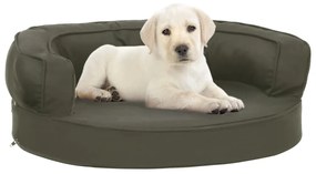 vidaXL Saltea ergonomică pat de câini, 60x42 cm, gri închis, aspect in