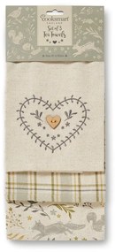 Prosoape de vase 3 buc. din bumbac 45x65 cm Woodland – Cooksmart ®