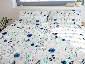 Lenjerie de pat din bumbac PĂJIȘTE ÎNFLORITĂ