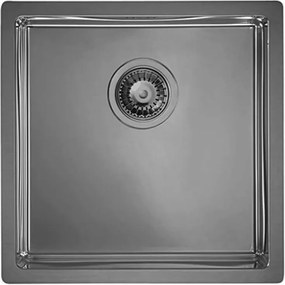 Chiuveta inox Alveus Quadrix 30 finisaj antracit 45x45 cm