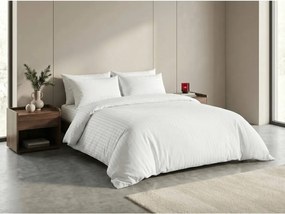 Lenjerie de pat damasc din bumbac DAMARA albă Dimensiune lenjerie de pat: 70 x 90 cm | 140 x 200 cm